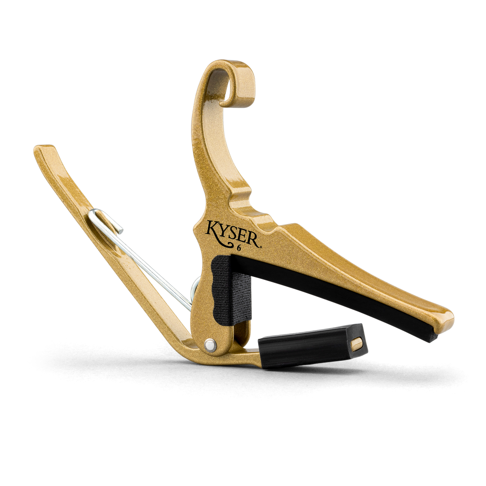 Kyser KG6GA Quick-Change Acoustic Guitar Capo, Gold