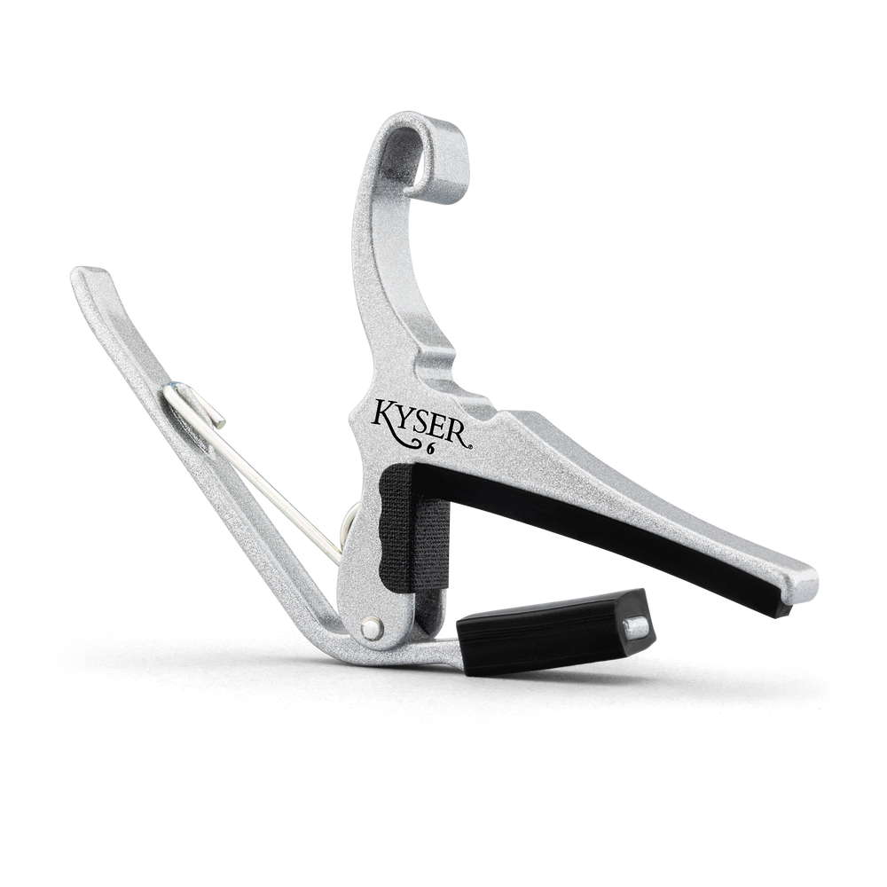 Kyser KG6SA Quick-Change Acoustic Guitar Capo, Silver