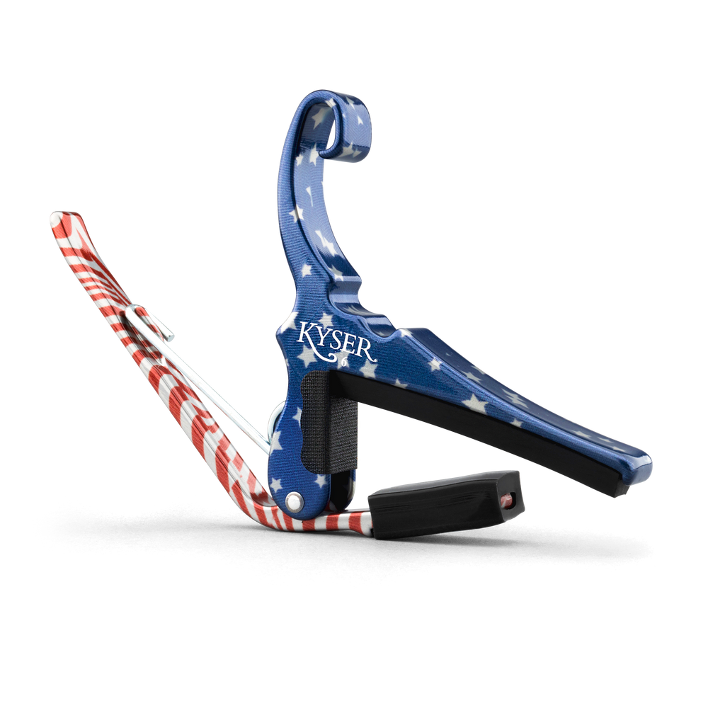 Kyser KG6STARA Quick-Change Acoustic Guitar Capo, Stars & Stripes