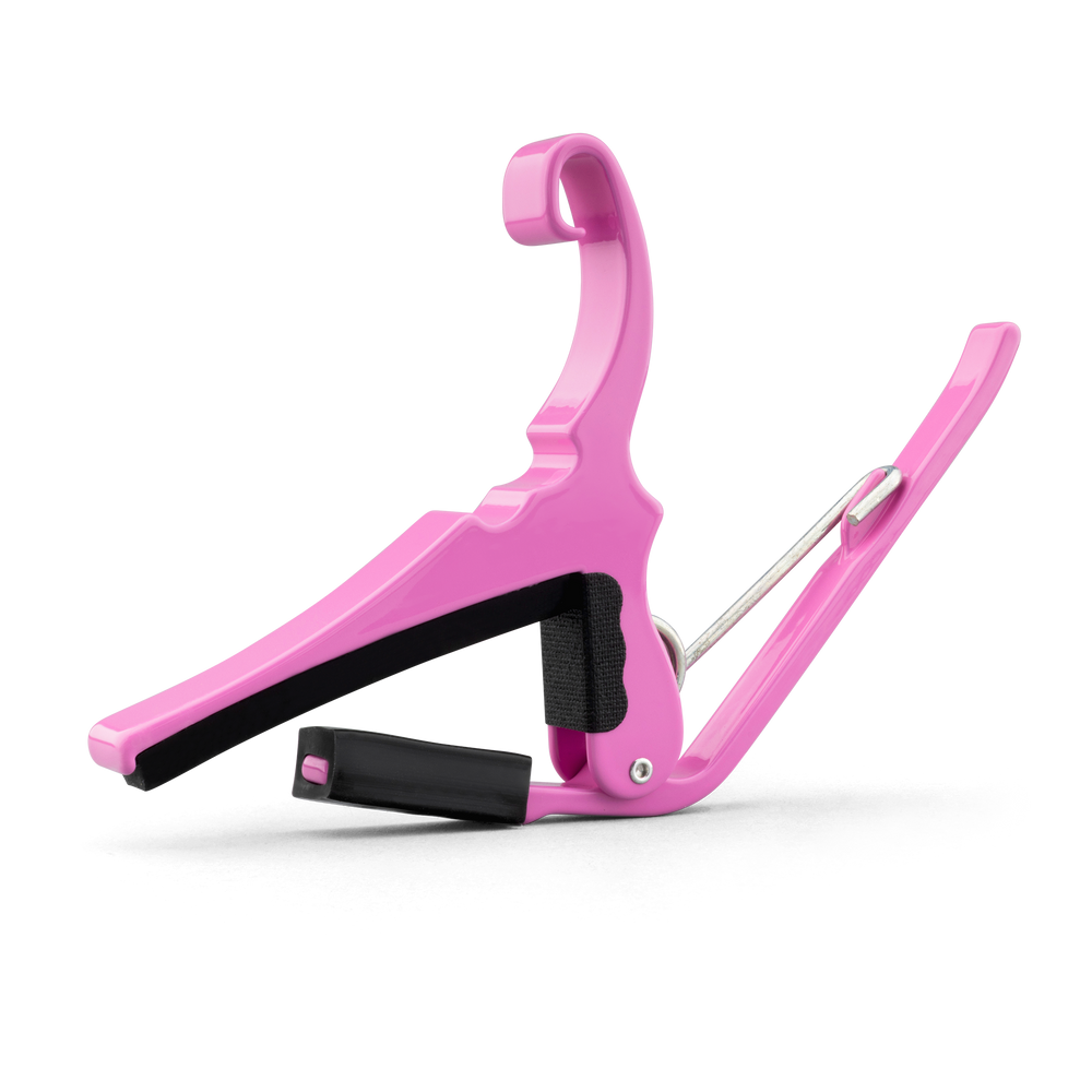 Kyser KG6PRA Quick-Change Acoustic Guitar Capo, Pink Revival