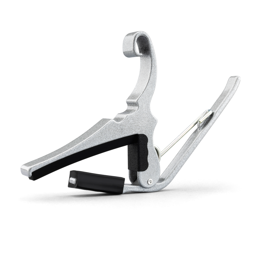 Kyser KG6SA Quick-Change Acoustic Guitar Capo, Silver