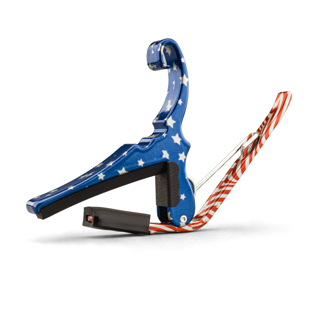 Kyser KG6STARA Quick-Change Acoustic Guitar Capo, Stars & Stripes
