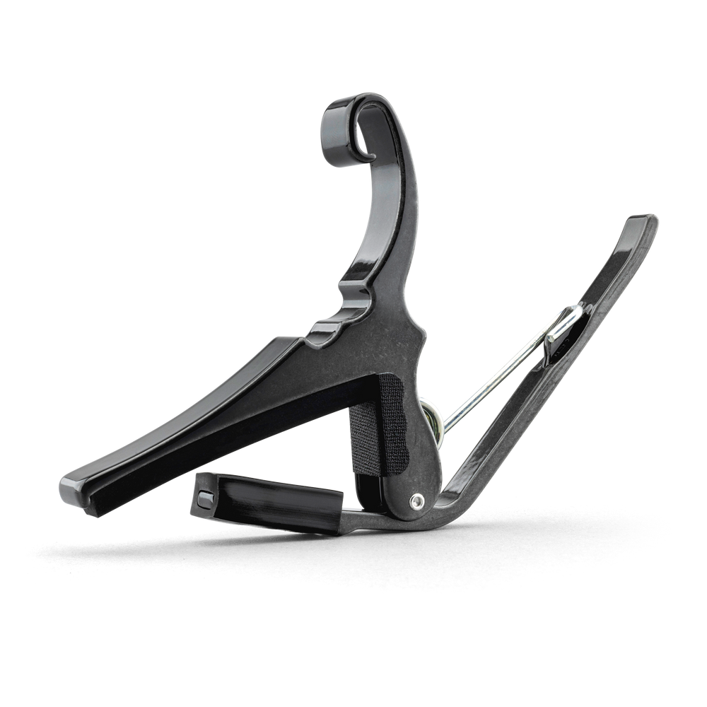 Kyser KG6BCA Quick-Change Acoustic Guitar Capo, Black Chrome