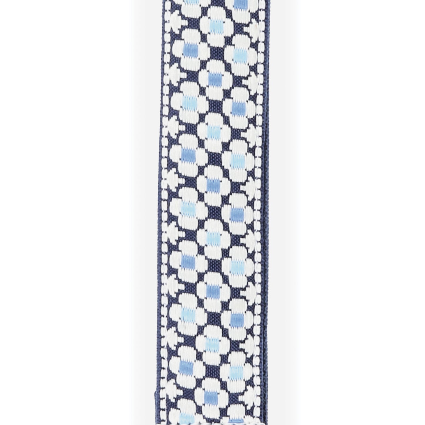 D'Addario 1.5" Nylon Ukulele Strap, Blue Flowers