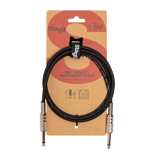 Stagg High Quality Instrument Cable, 5 ft, Black