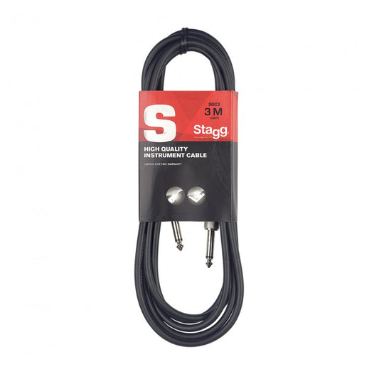 Stagg High Quality Instrument Cable, 20 ft, Black