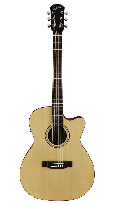Austin AA25OSEC Acoustic/Electric Orchestra w/ Cutaway, Satin Nat