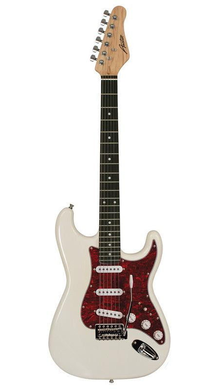 Austin AST100CR Classic Double Cutaway Electric Guitar, Cream