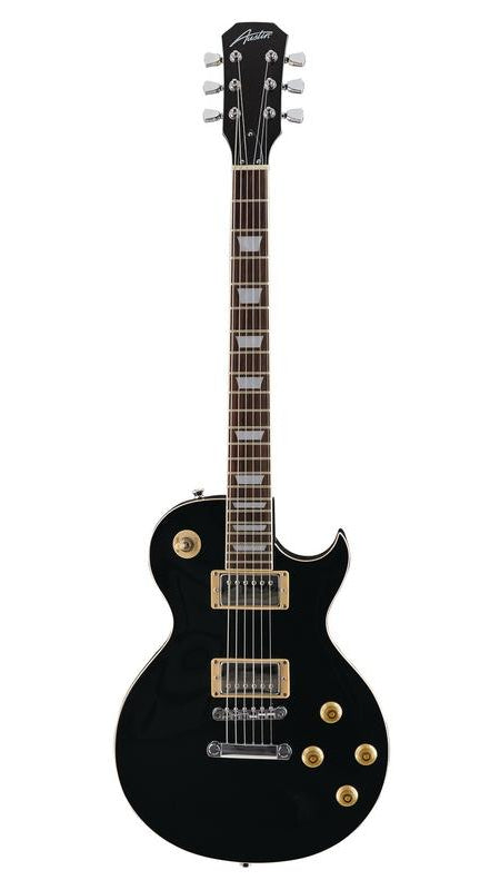 Austin AS6PROBK Classic Archtop Single Cutaway, Super 6-Pro Black