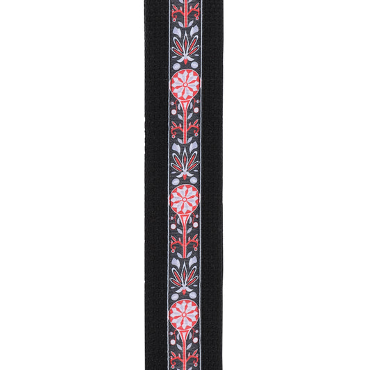 Deluxe Cotton Guitar Strap, Black, 50CT00-DX