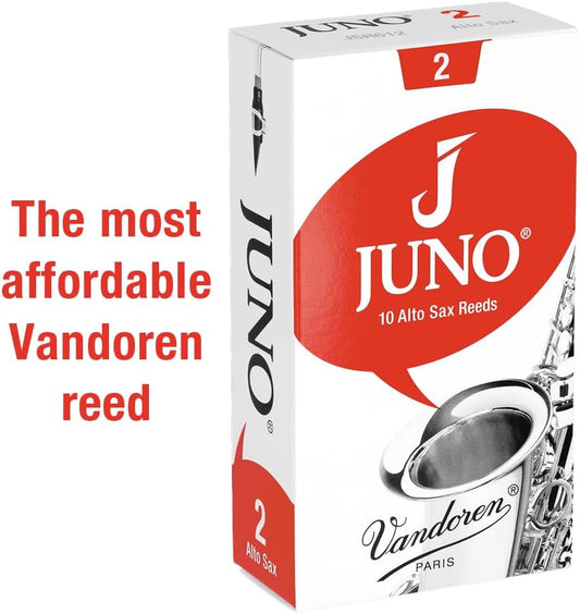 Vandoren Alto Sax JUNO Reeds; Strength #2; Box of 10