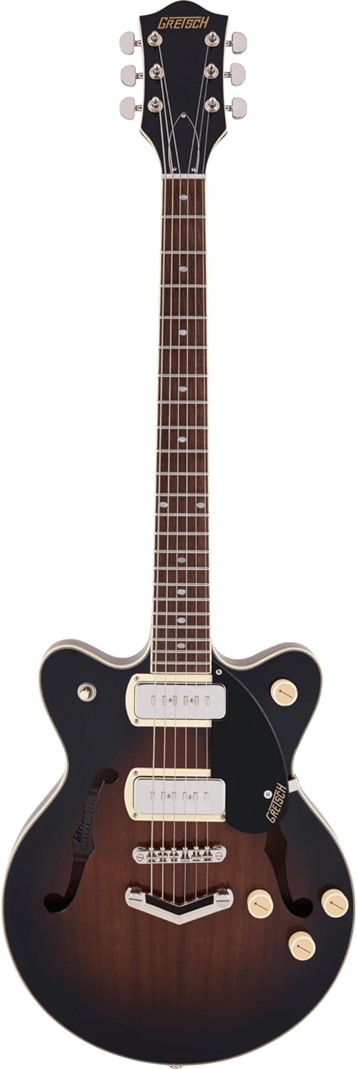 Gretsch G2655-P90 Streamliner™ Center Block Jr. Double-Cut P90 with V-Stoptail, Laurel Fingerboard, Brownstone