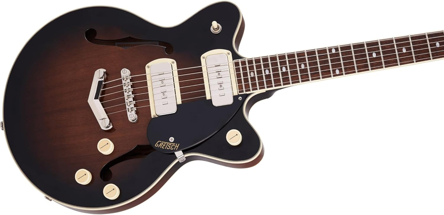 Gretsch G2655-P90 Streamliner™ Center Block Jr. Double-Cut P90 with V-Stoptail, Laurel Fingerboard, Brownstone