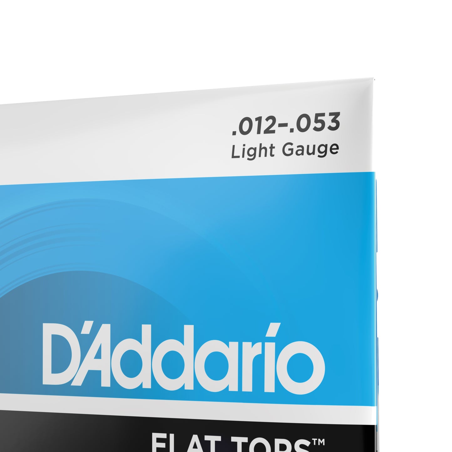 D'Addario EFT16 Light, Flat Tops Phosphor Bronze Acoustic Guitar Strings, 12-53