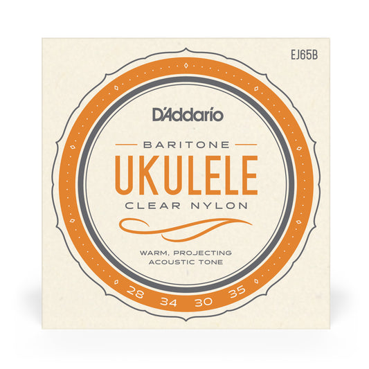 D'Addario EJ65B Pro-Arté Custom Extruded Nylon Ukulele Strings, Baritone