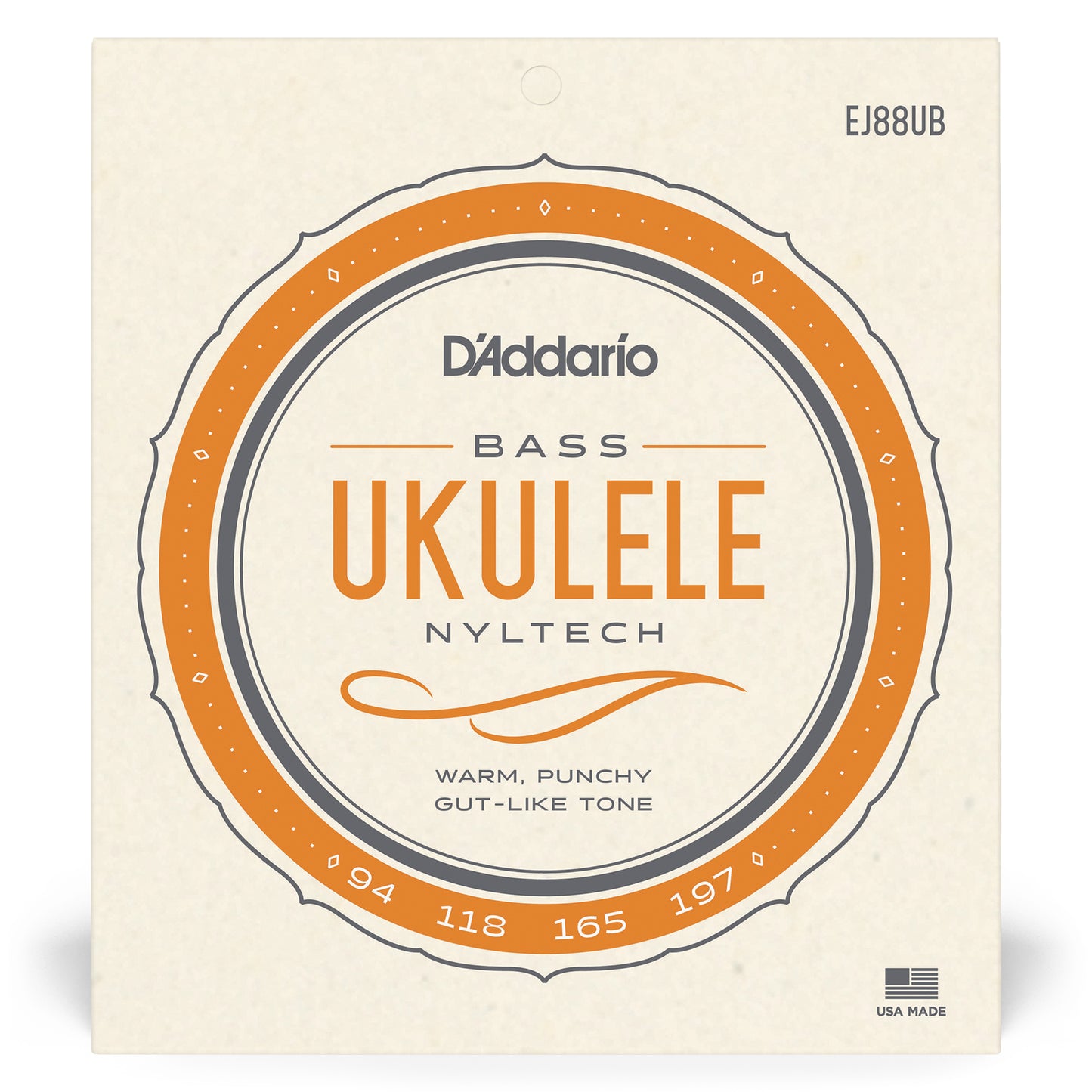 D'Addario EJ88UB Nyltech Ukulele Strings, Bass