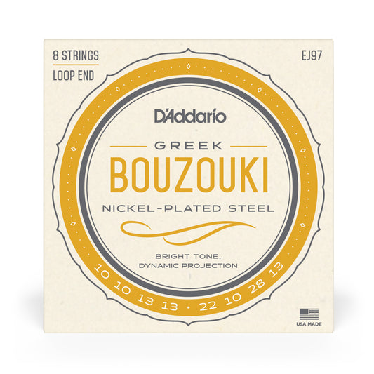 D'Addario EJ97 Bouzouki, 8-String, Greek, Nickel