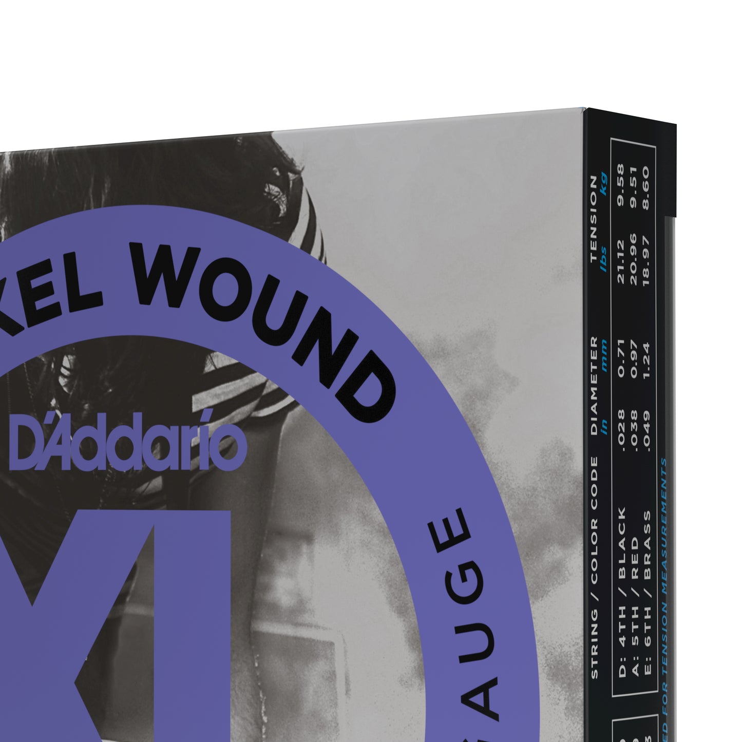 D'Addario EXL115-3D Medium, XL Nickel Electric Guitar Strings 3-Pack, 11-49