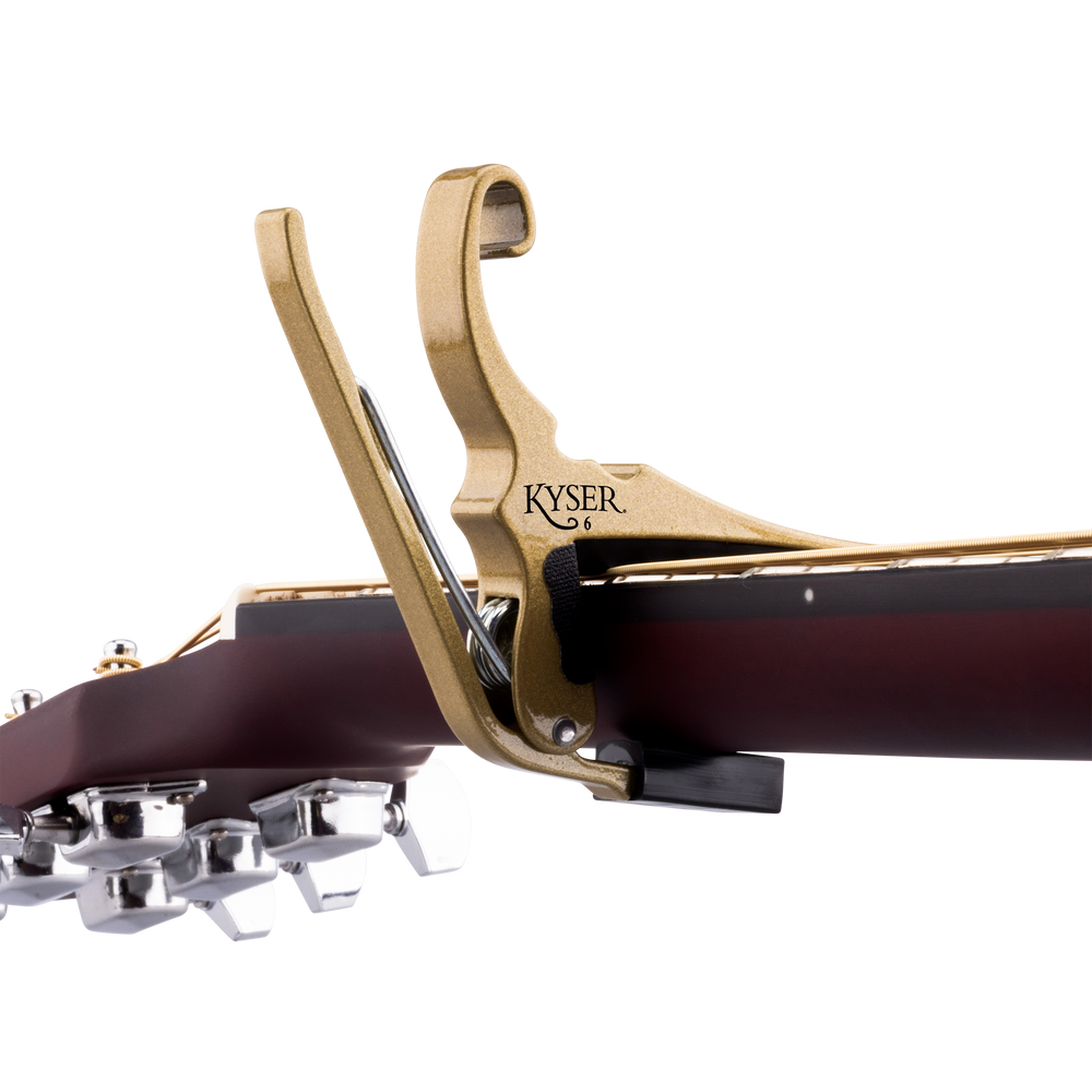 Kyser KG6GA Quick-Change Acoustic Guitar Capo, Gold