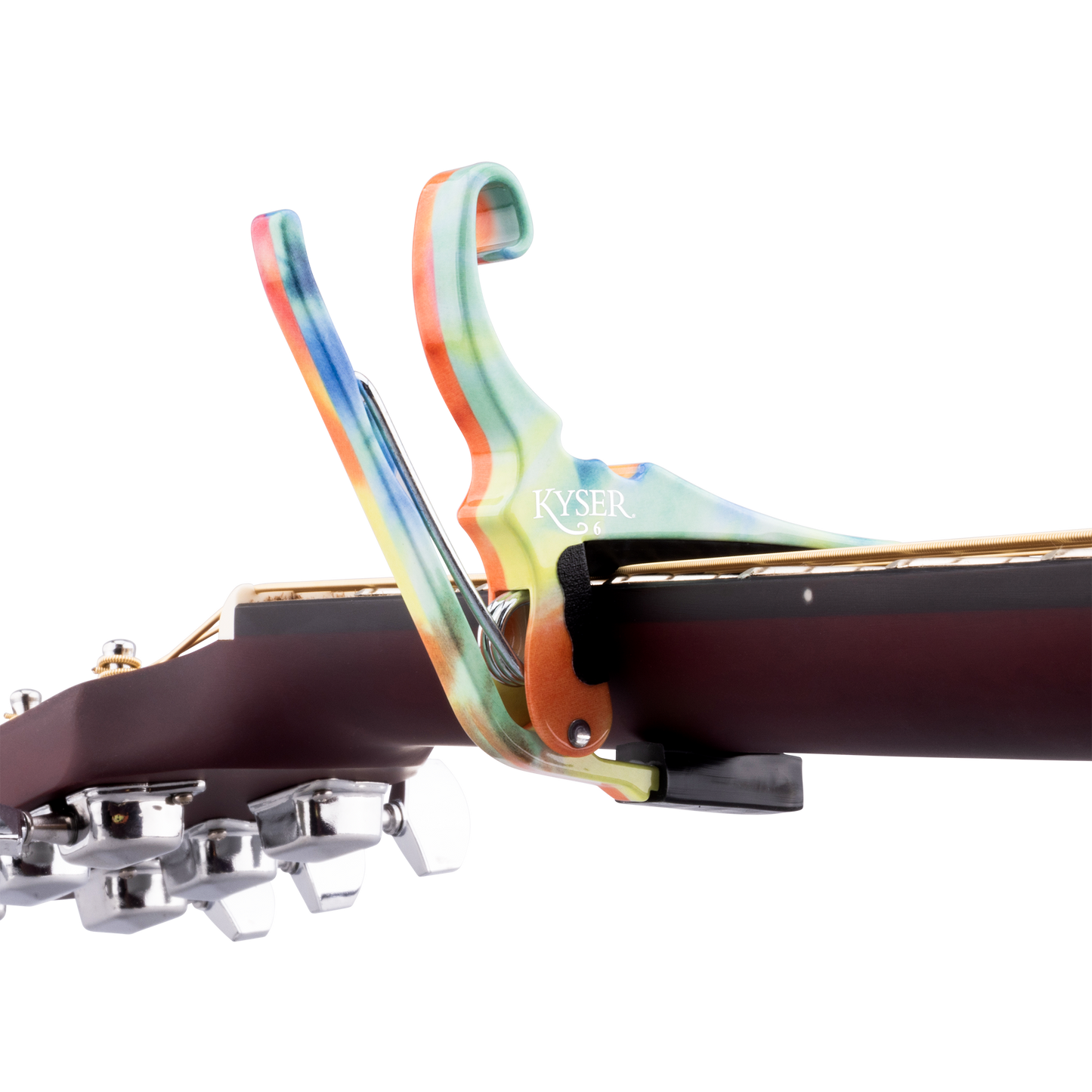 Kyser KG6TDA Quick-Change Acoustic Guitar Capo, Tie Dye