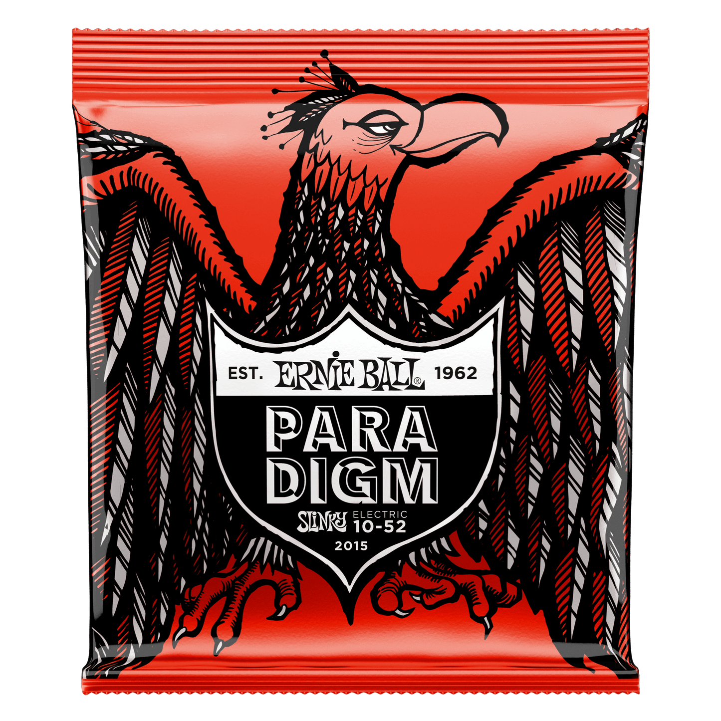 Ernie Ball 2015 Paradigm Skinny Top Heavy Bottom Slinky Electric Guitar Strings, 10-52