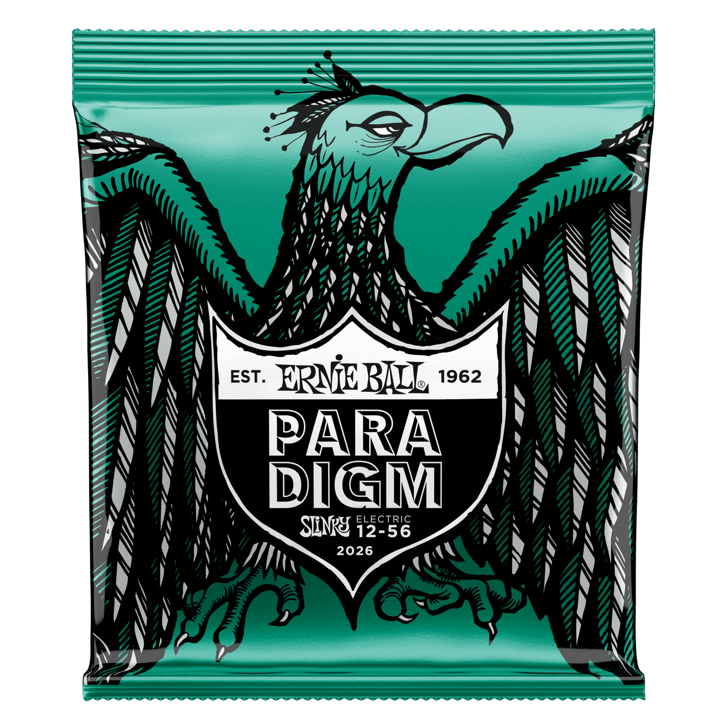 Ernie Ball 2026 Paradigm Not Even Slinky Electric Guitar Strings, 12-56