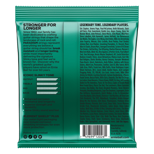 Ernie Ball 2026 Paradigm Not Even Slinky Electric Guitar Strings, 12-56