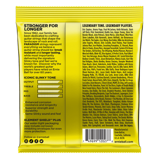 Ernie Ball 2027 Paradigm Beefy Slinky Electric Guitar Strings, 11-54