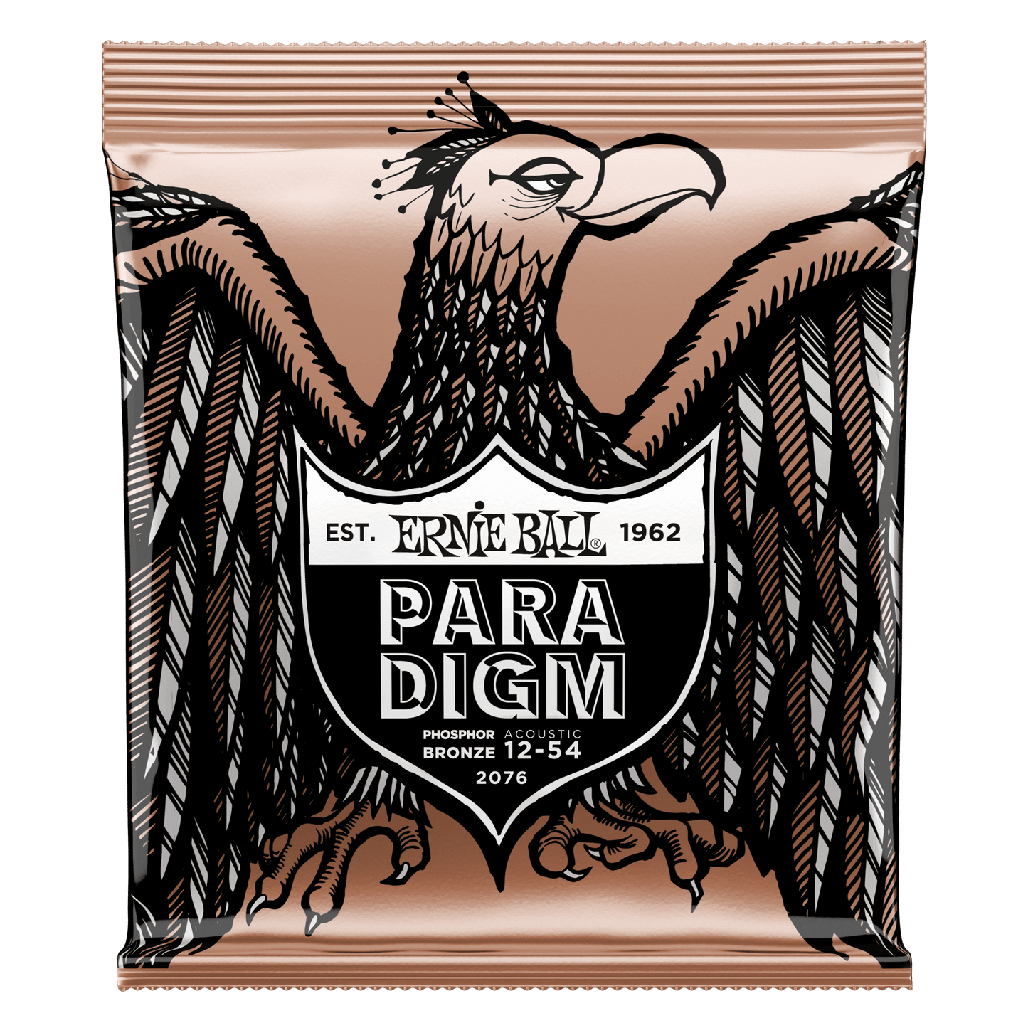 Ernie Ball 2076 Medium Light Paradigm Phosphor Bronze Acoustic Strings, 12-54