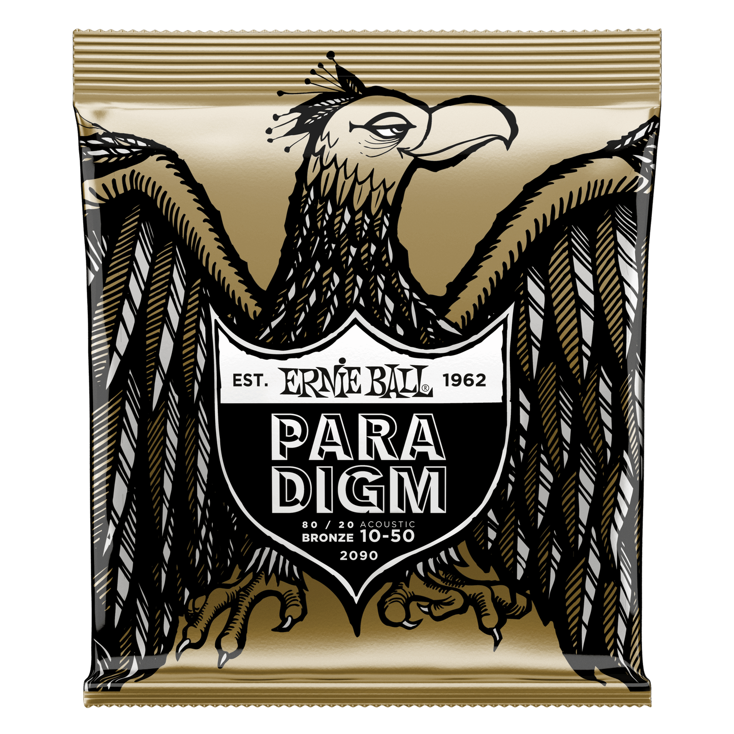 Ernie Ball 2090 Extra Light Paradigm 80/20 Bronze Acoustic Strings, 10-50