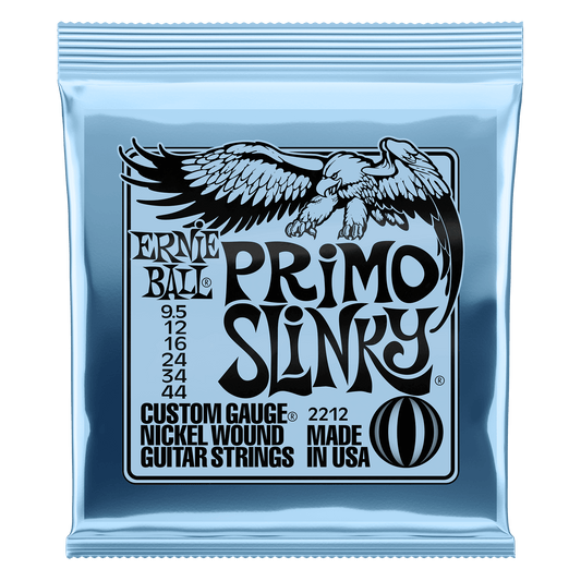 Ernie Ball 2212 Primo Slinky Nickel Wound Electric Guitar Strings, 9.5-44