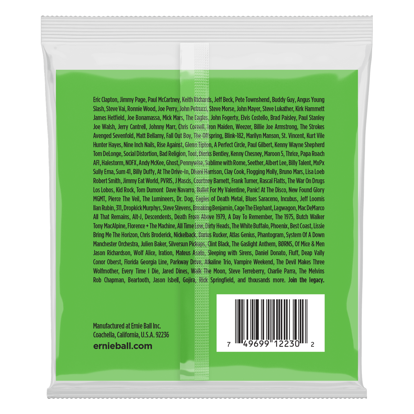 Ernie Ball 2230 12-string Slinky Nickel Wound Electric Guitar Strings, 8-40