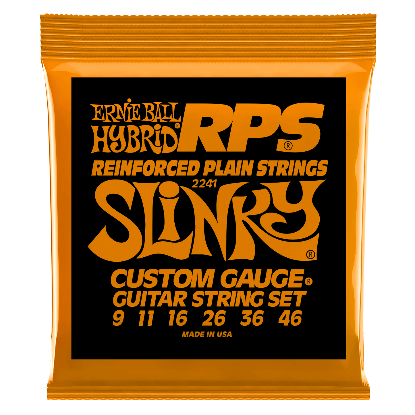 Ernie Ball 2241 RPS-Hybrid Slinky Nickel Wound Electric Guitar Strings, 9-46