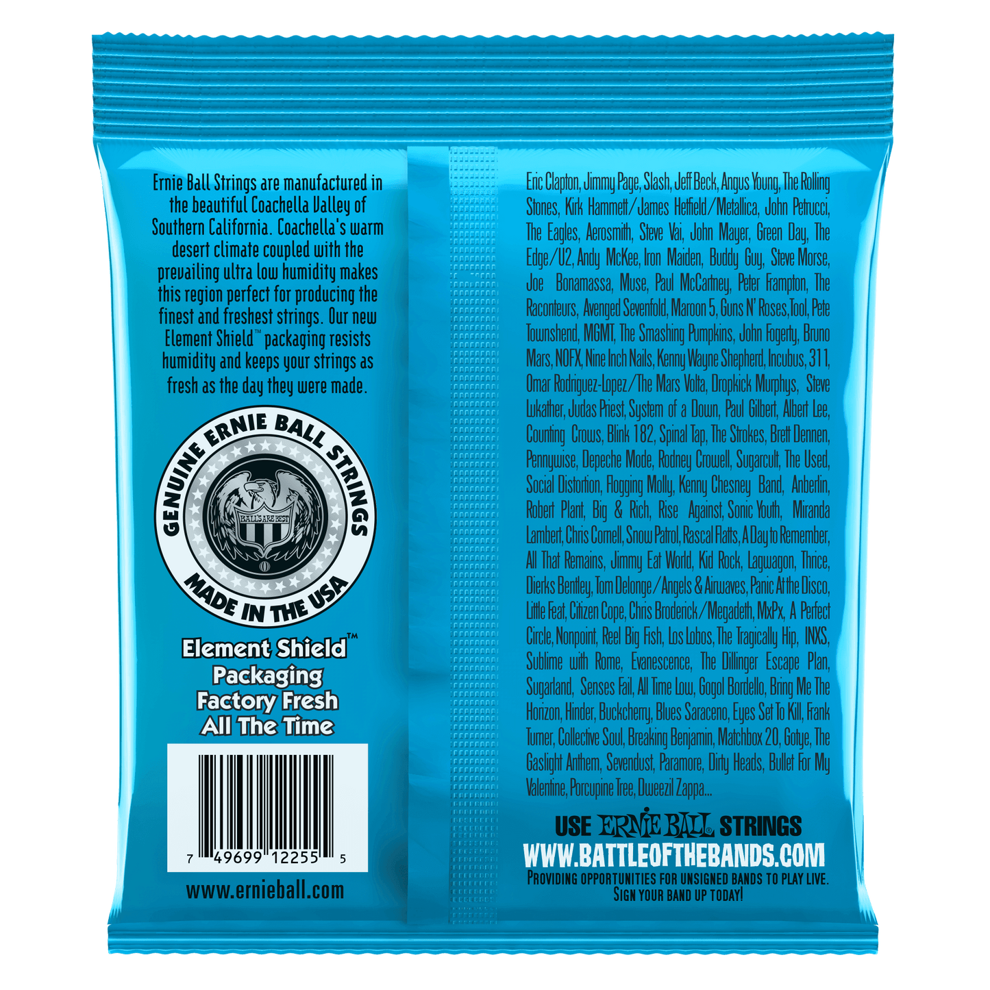 Ernie Ball 2255 Classic Pure Nickel Extra Slinky Electric Guitar Strings, 8-38