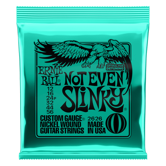 Ernie Ball 2626 Not Even Slinky Nickel Wound Electric Guitar Strings, 12-56