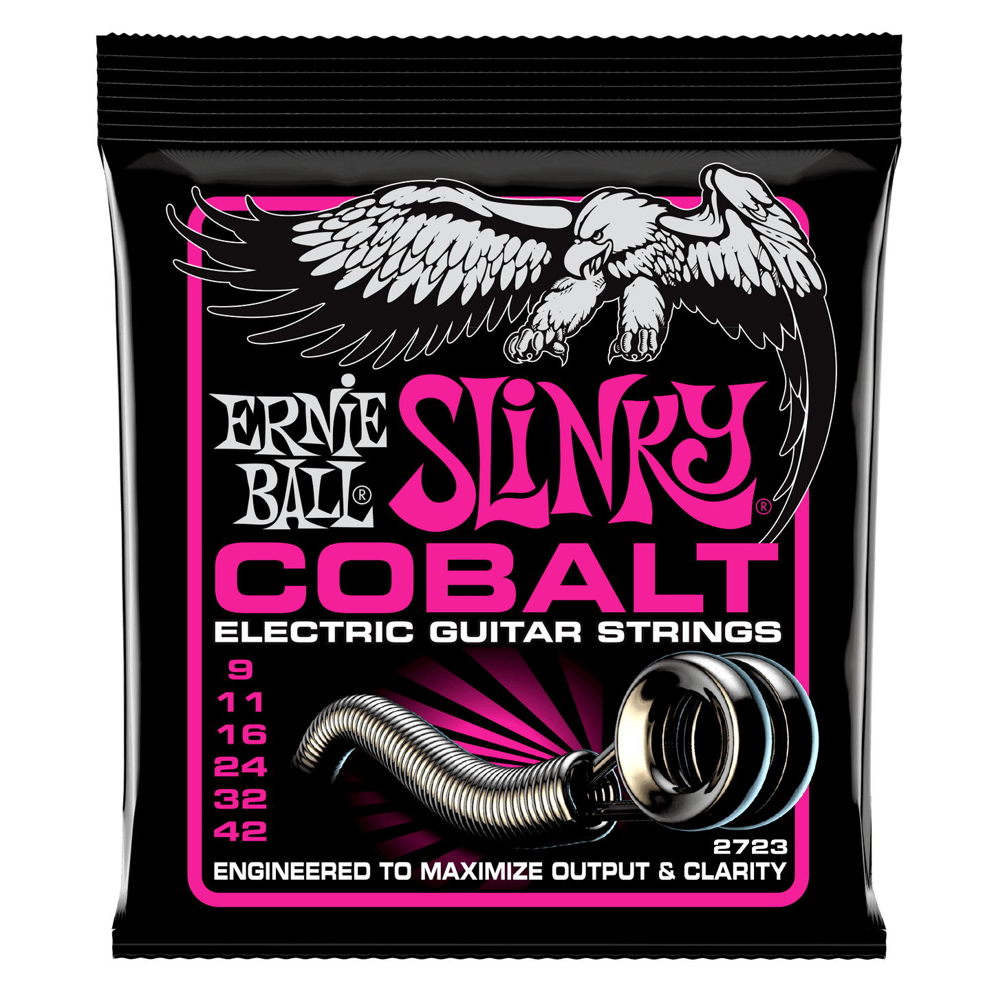 Ernie Ball 2723 Cobalt Super Slinky Electric Guitar Strings, 9-42