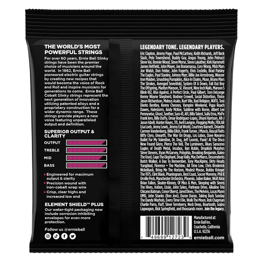 Ernie Ball 2723 Cobalt Super Slinky Electric Guitar Strings, 9-42