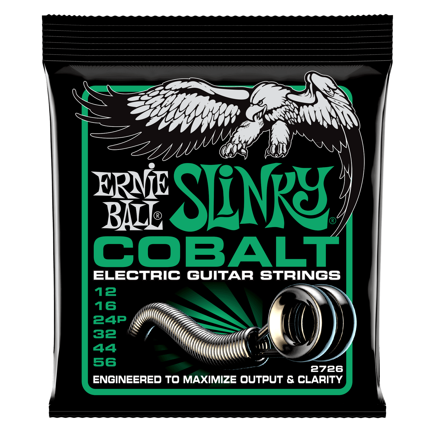 Ernie Ball 2726 Not Even Slinky Cobalt Electric Guitar Strings, 12-56