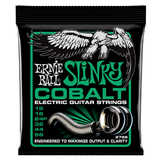 Ernie Ball 2726 Not Even Slinky Cobalt Electric Guitar Strings, 12-56