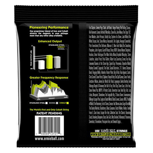 Ernie Ball 2728 Cobalt Regular Slinky 7-String Electric Guitar Strings, 10-56