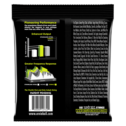 Ernie Ball 2732 Cobalt Regular Slinky Electric Bass Strings, 50-105