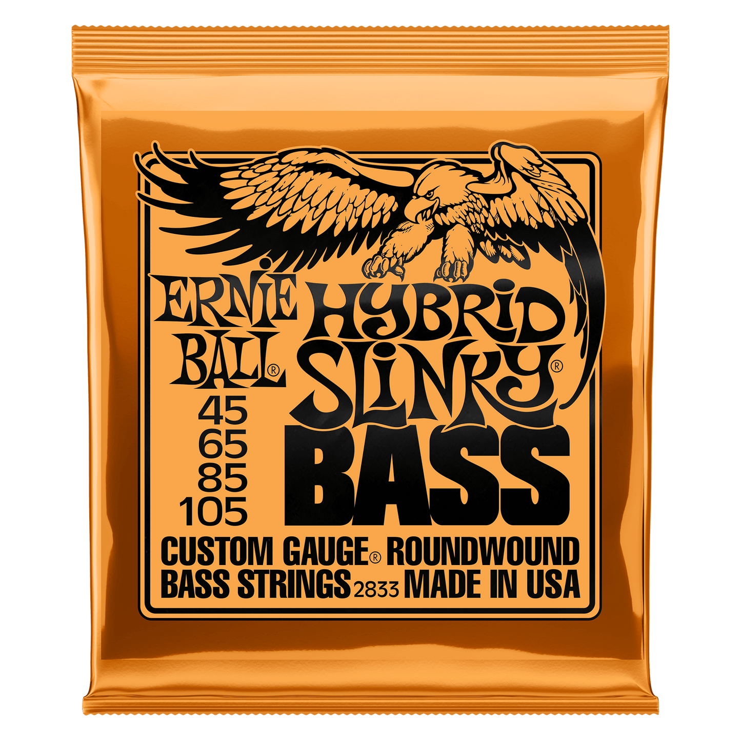 Ernie Ball 2833 Hybrid Slinky Nickel Wound Electric Bass, 45-105