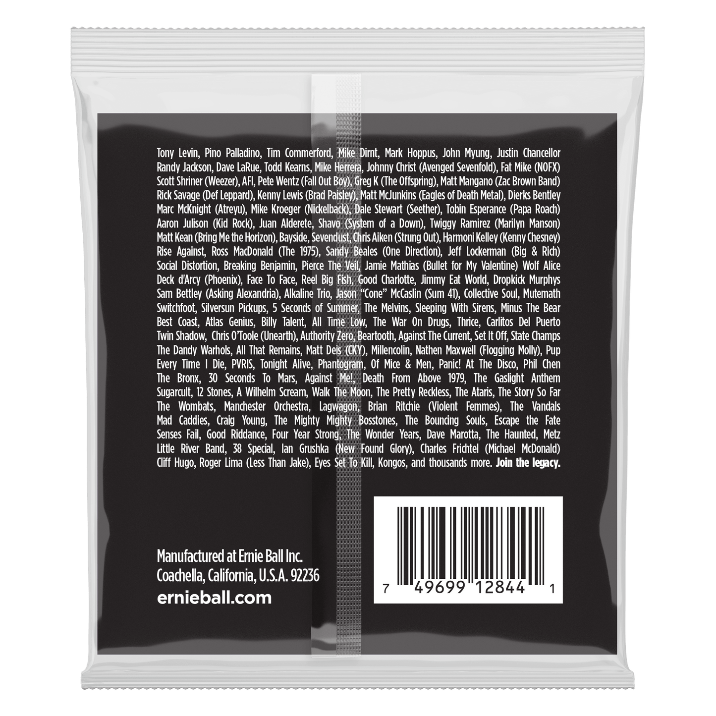 Ernie Ball 2844 Stainless Steel Super Slinky Electric Bass, 45-100
