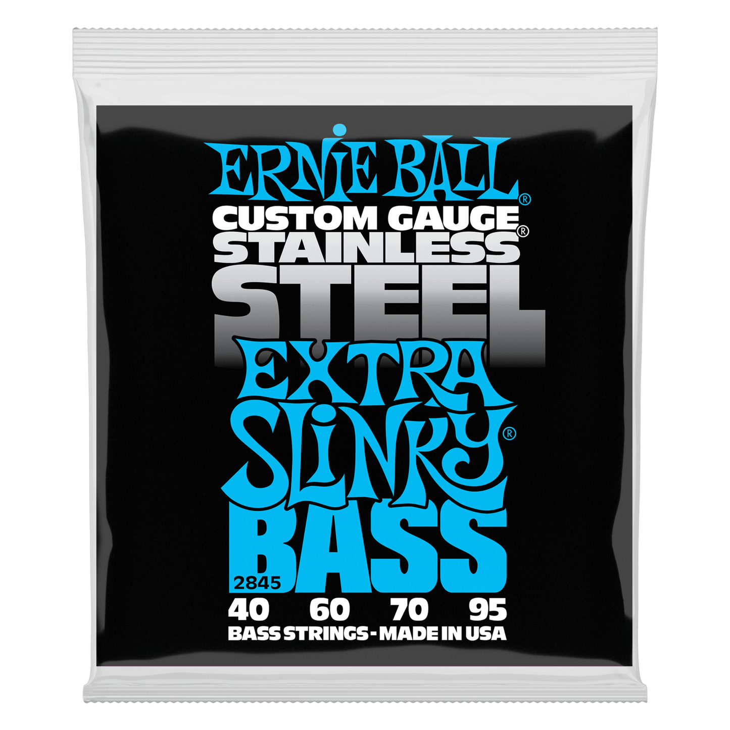 Ernie Ball 2845 Stainless Steel Extra Slinky Electric Bass, 40-95