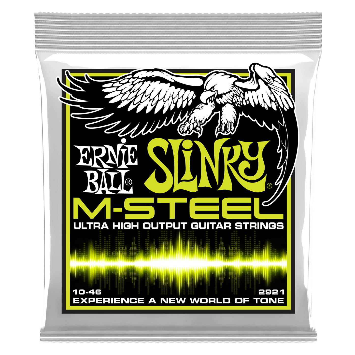 Ernie Ball 2921 Regular Slinky M-Steel Electric Guitar Strings, 10-46