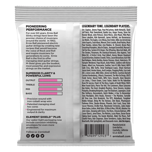 Ernie Ball 2923 Super Slinky M-Steel Electric Guitar Strings, 9-42