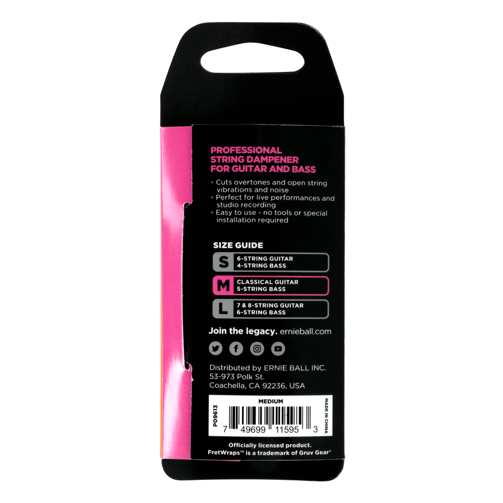 Ernie Ball 9613 Fretwrap by Gruv Gear, Medium