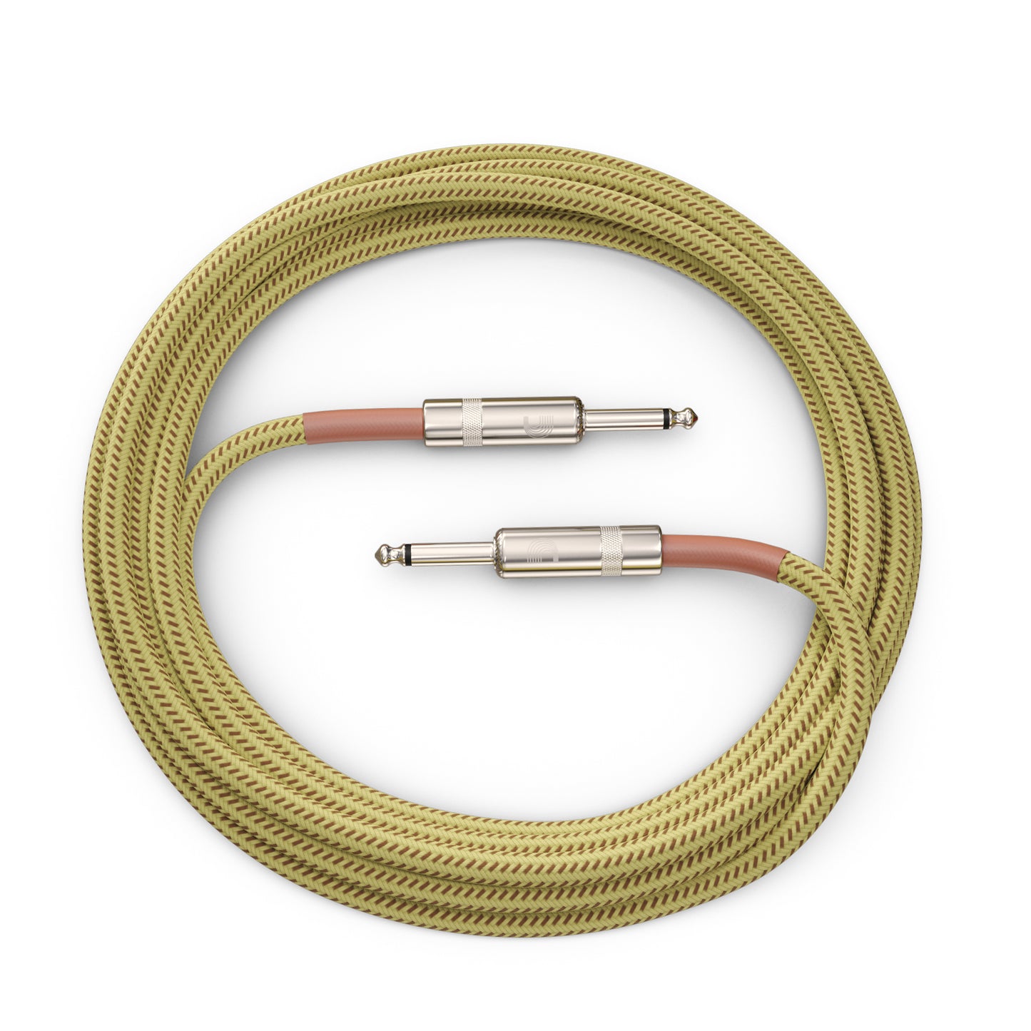 D'Addario Custom Series Braided Instrument Cable, Tweed, 20'