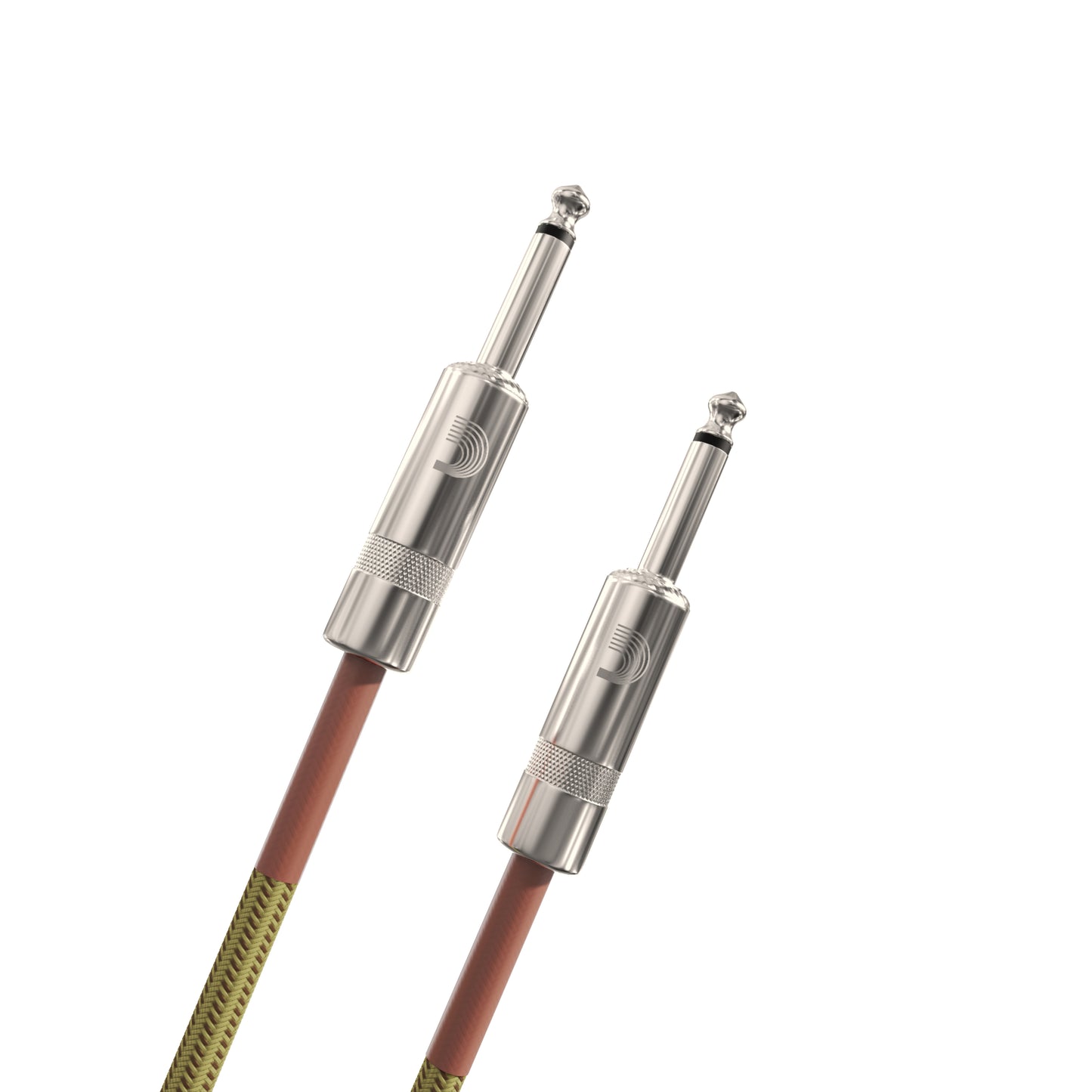 D'Addario Custom Series Braided Instrument Cable, Tweed, 20'