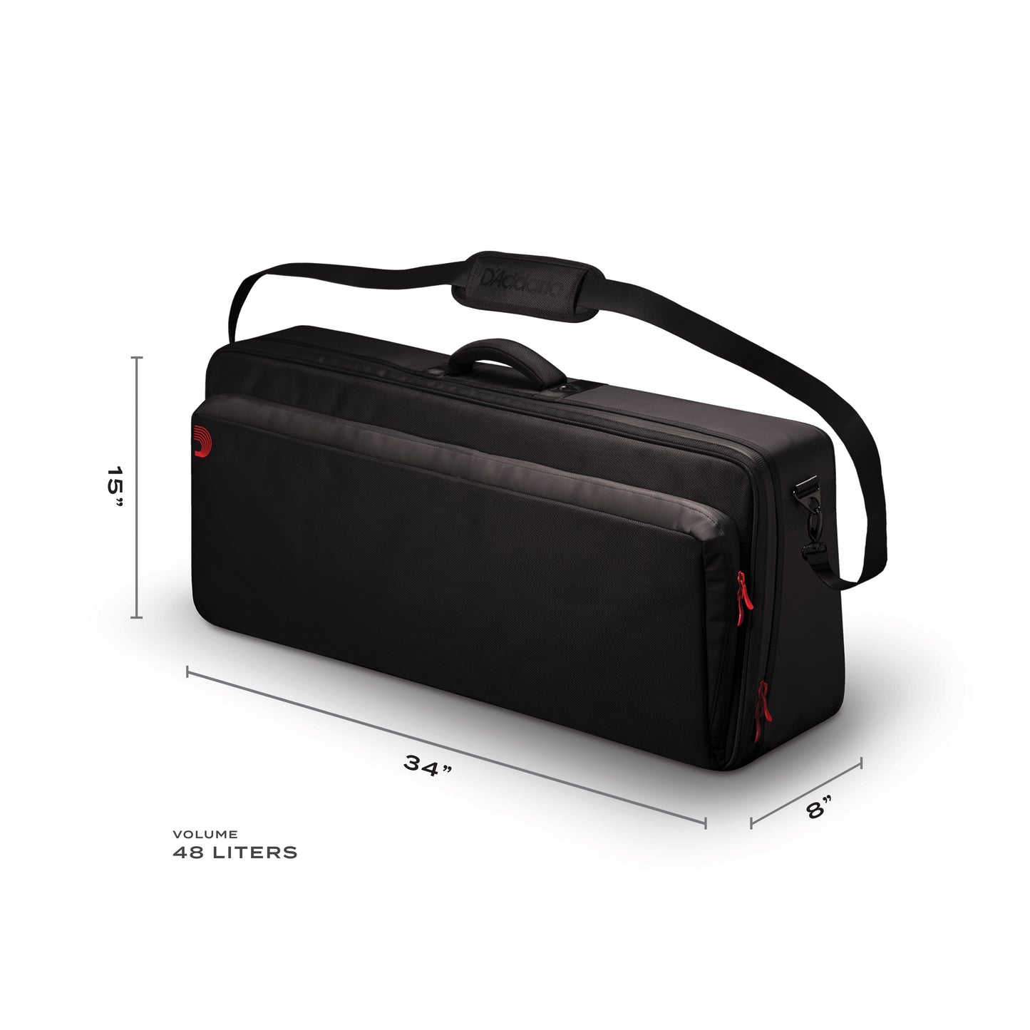 D'Addario Double Row Pedalboard Transporter Case, PW-BLPBT-02